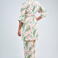 Kimono et pantalon à imprimé cachemire